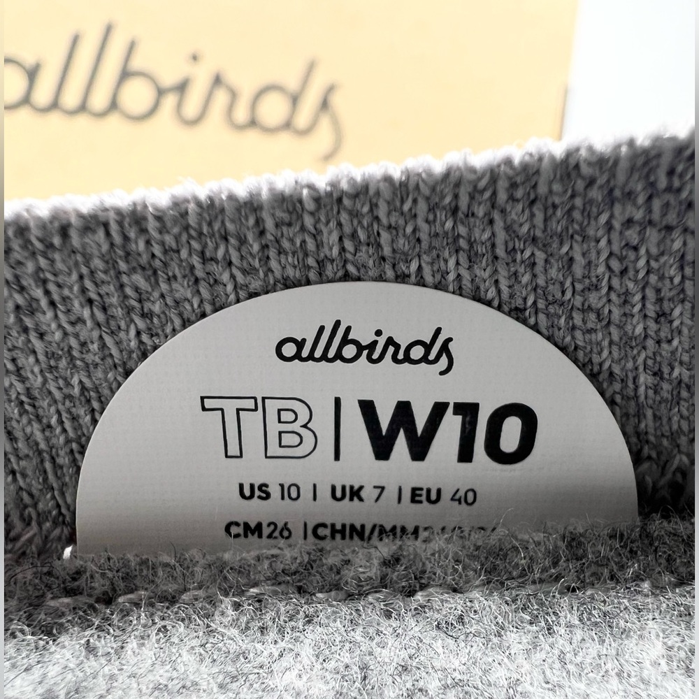 **SOLD**  allbirds Tree Breezers Slip On Ballet Flats Shoes Mallee Grey Women 10 - Picture 7 of 13